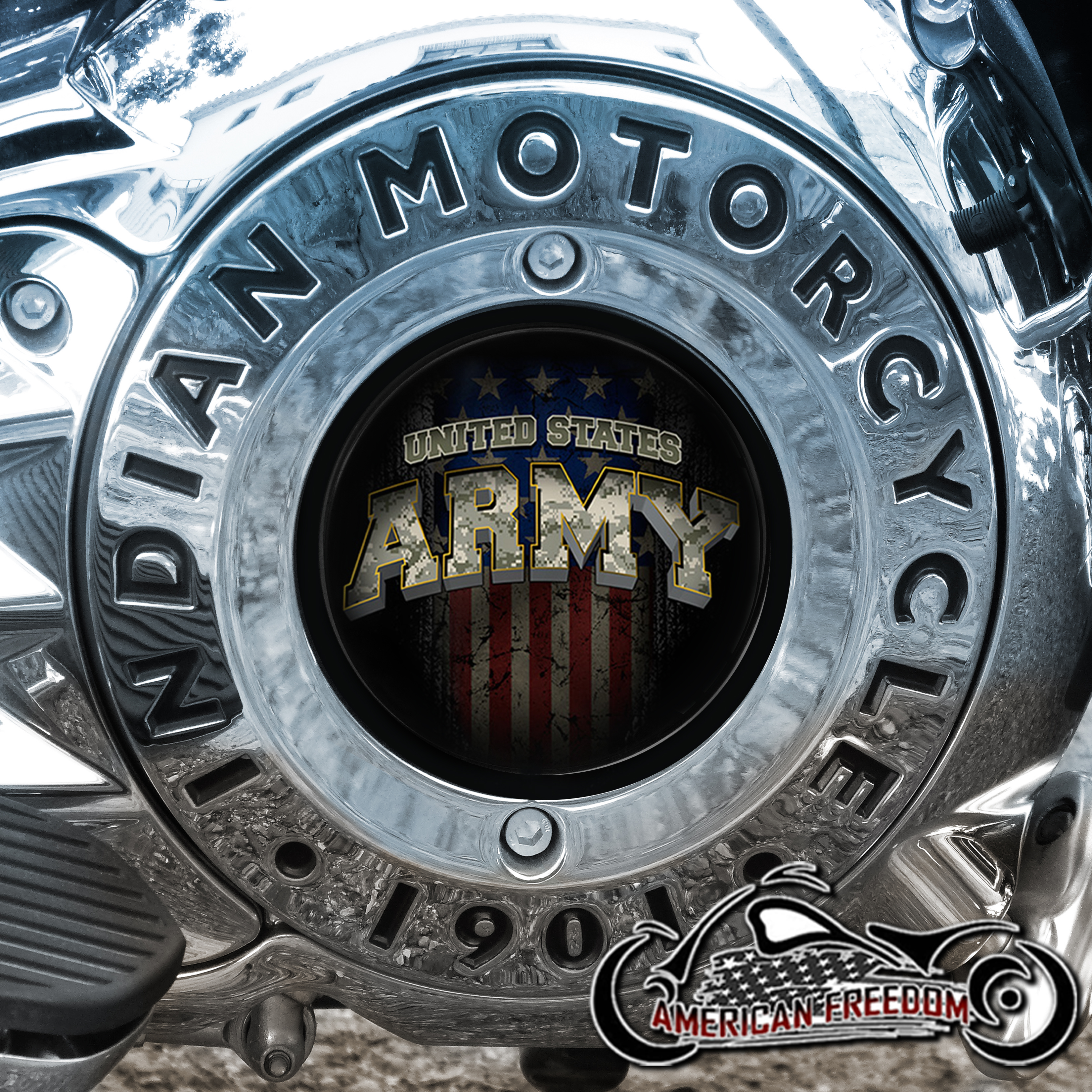 Indian Motorcycles Thunder Stroke Derby Insert - US Army